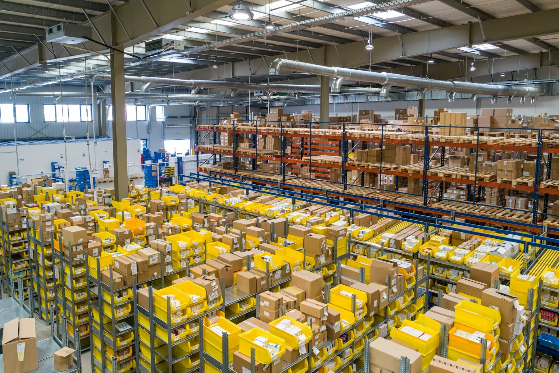 Controlled logistics environment representing tracked handling